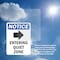 Signmission Entering Quiet Zone Sign With Symbol, 7 in W x Rectangle, Vinyl Decal OS-2PACK-NS-D-710-V-12096 - alternate 3